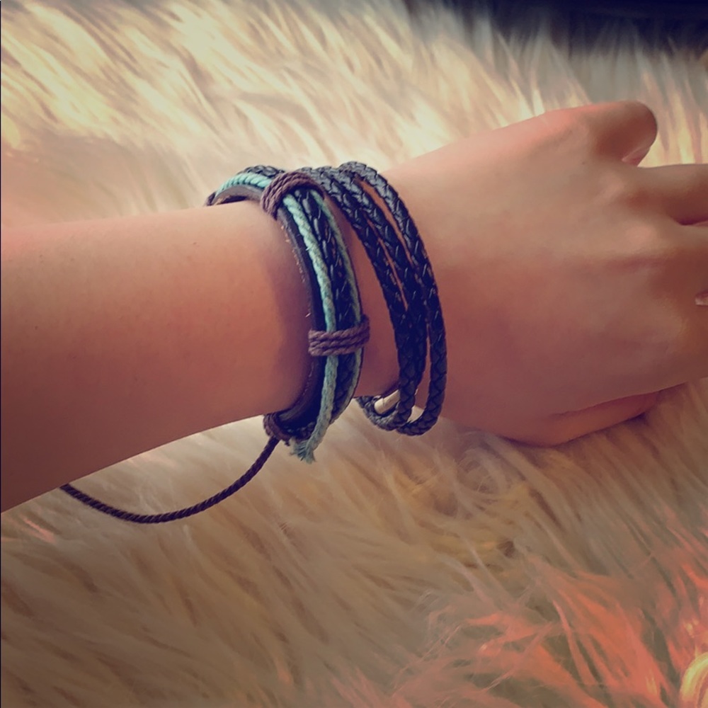 Brown set bracelets
